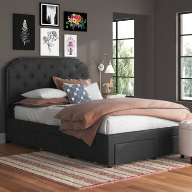 Braham queen upholstered storage shop platform bed